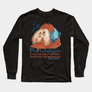 Funny music monkey Long Sleeve T-Shirt